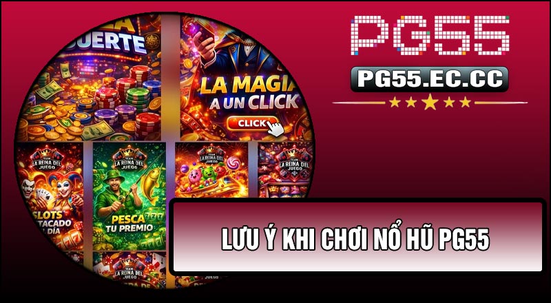 Lưu ý khi chơi Nổ Hũ PG55